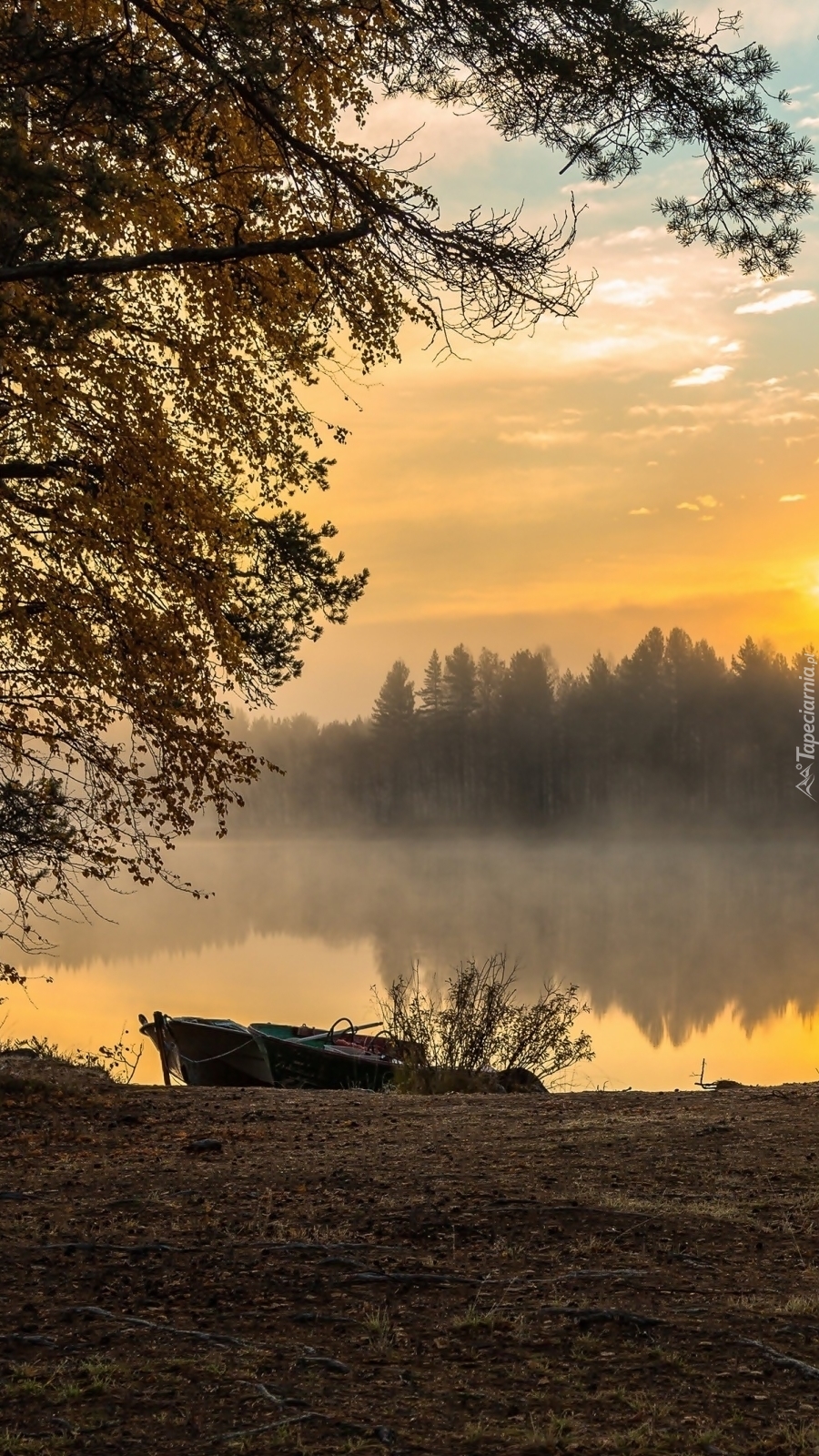 Łódka na brzegu