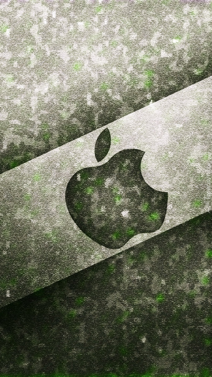 Logo Apple ugryzionego jabłuszka.
