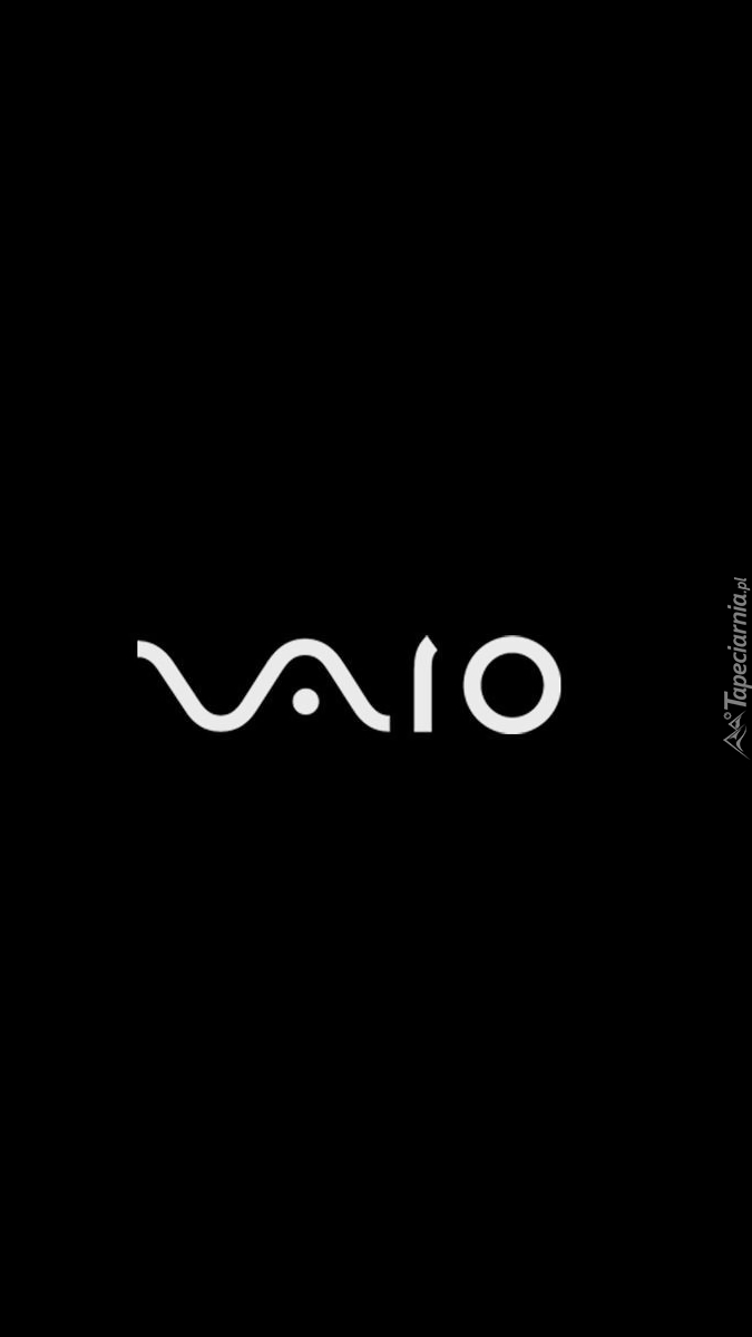 Logo VAIO na czarnym tle