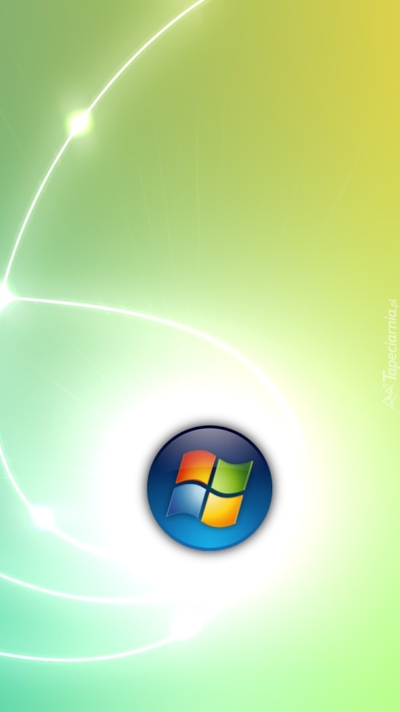 Logo Windows i błyszczące nitki