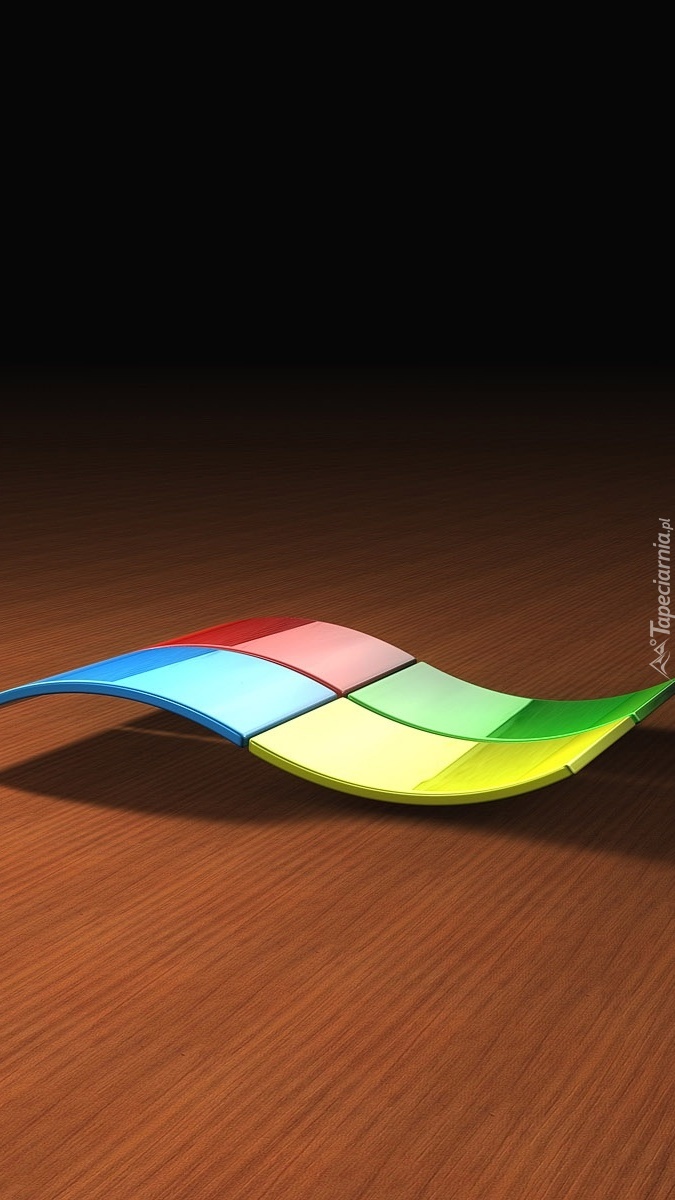 Logo Windows na deskach