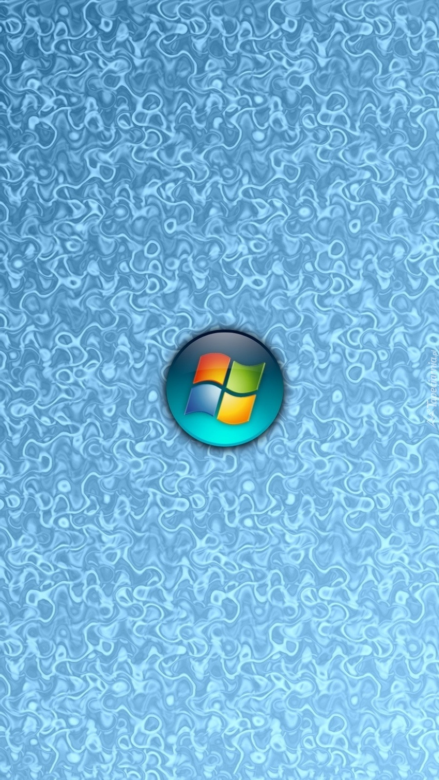 Logo Windows na niebieskim tle