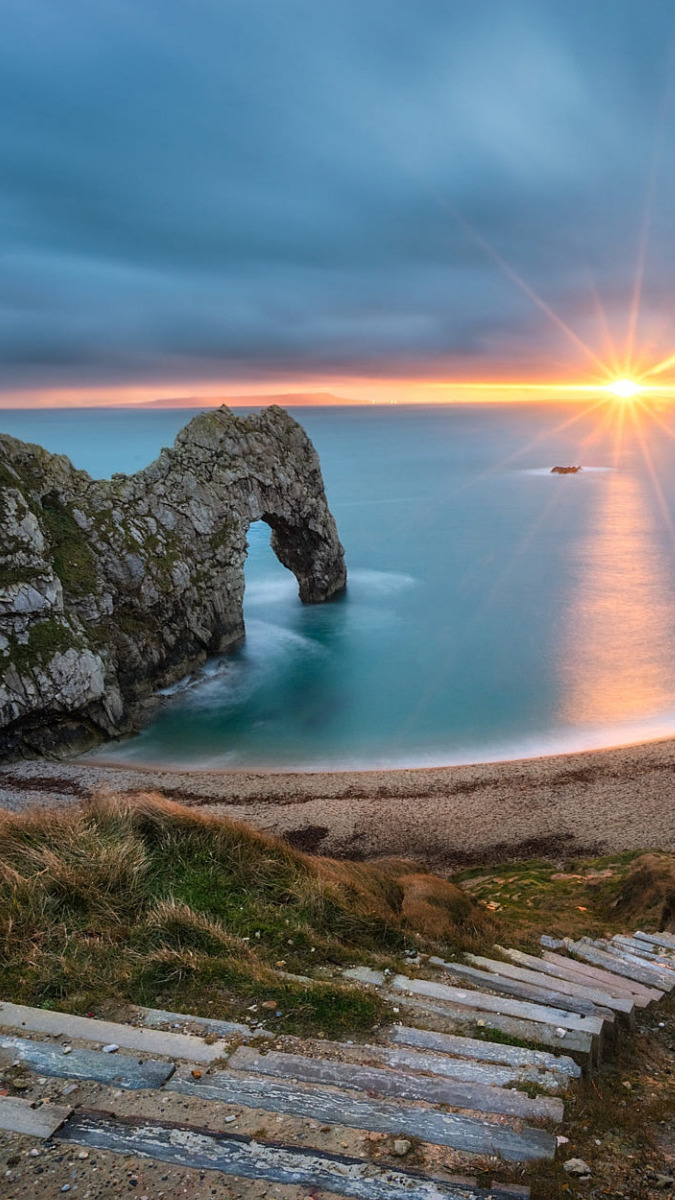 Łuk skalny Durdle Door na Wybrzeżu Jurajskim