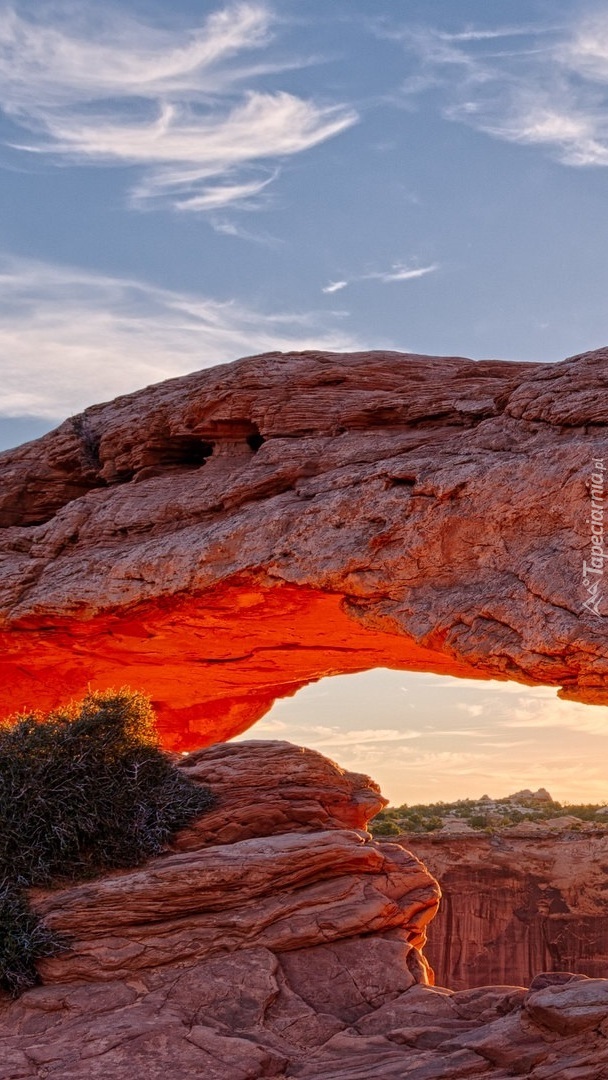 Łuk skalny w Parku Narodowym Canyonlands