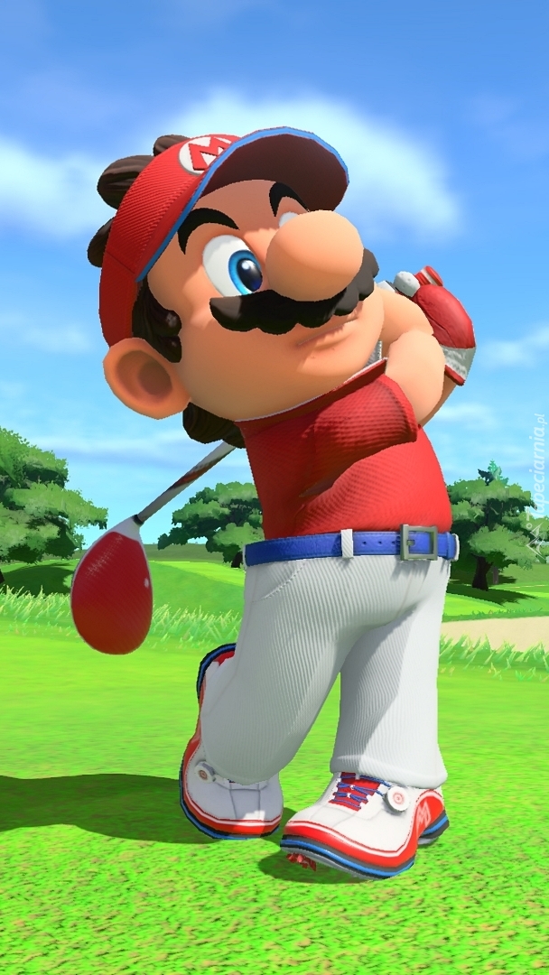 Mario grający w golfa