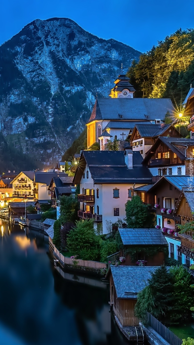 Miasteczko Hallstatt w Austrii