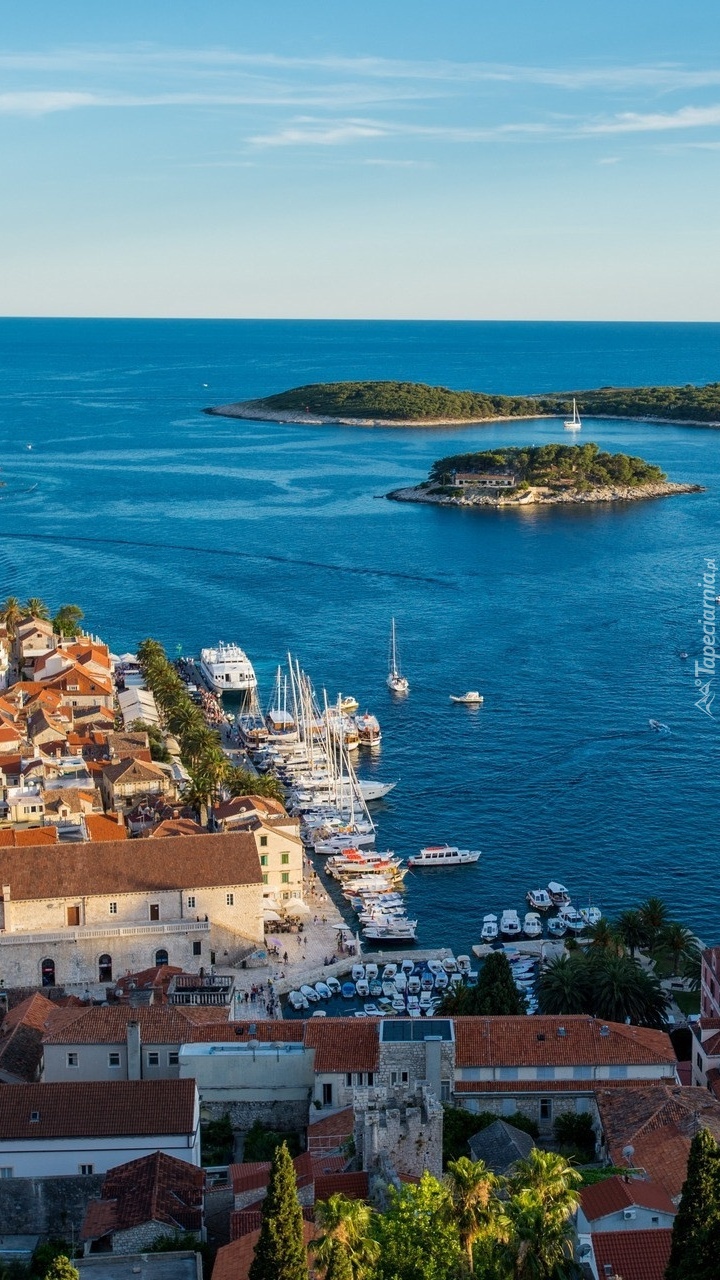 Miasto Hvar nad morzem