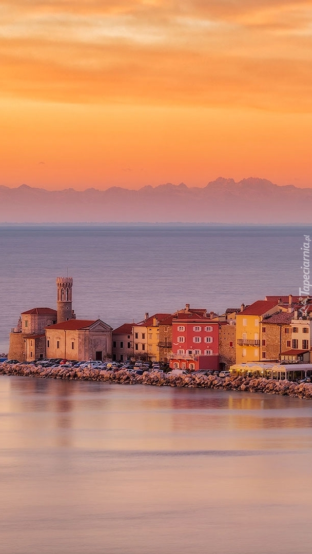 Miasto nadmorskie Piran w Słowenii