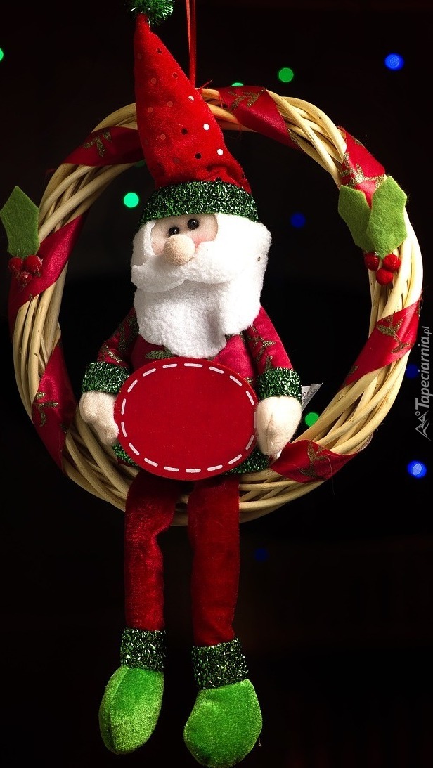 Mikołaj na dekoracyjnej zawieszce