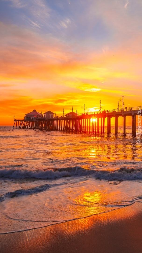 Molo Huntington Beach Pier w Kalifornii