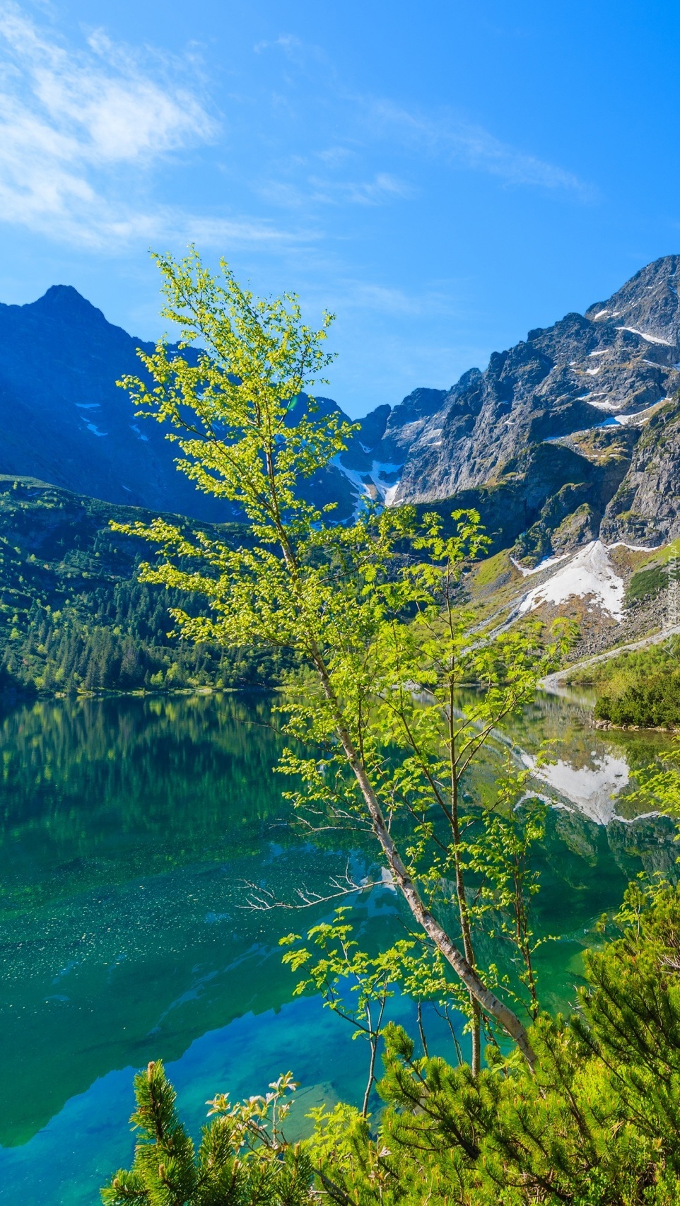 Morskie Oko u podnóża Tatr