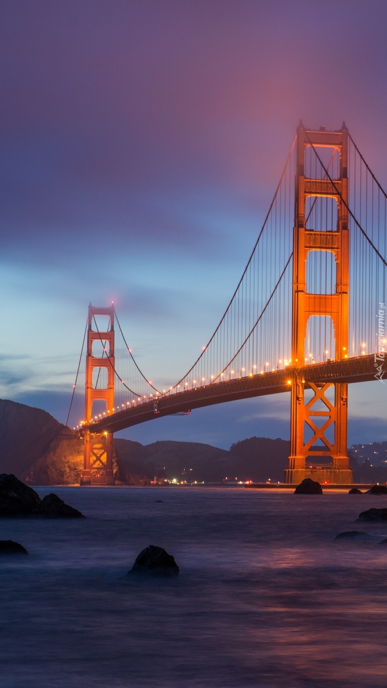 Most Golden Gate nocą
