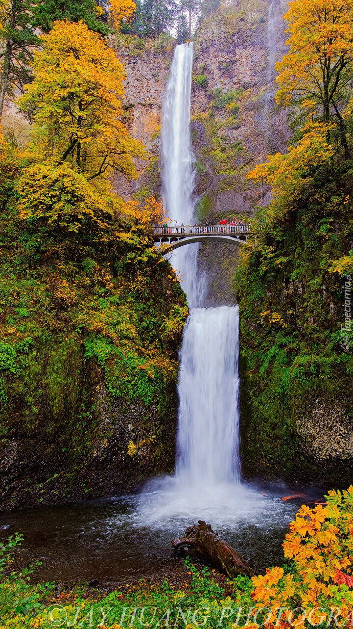 Most nad wodospadem Multnomah Falls