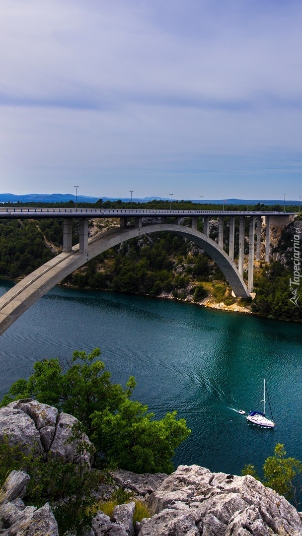 Most Sibenik nad zatoką