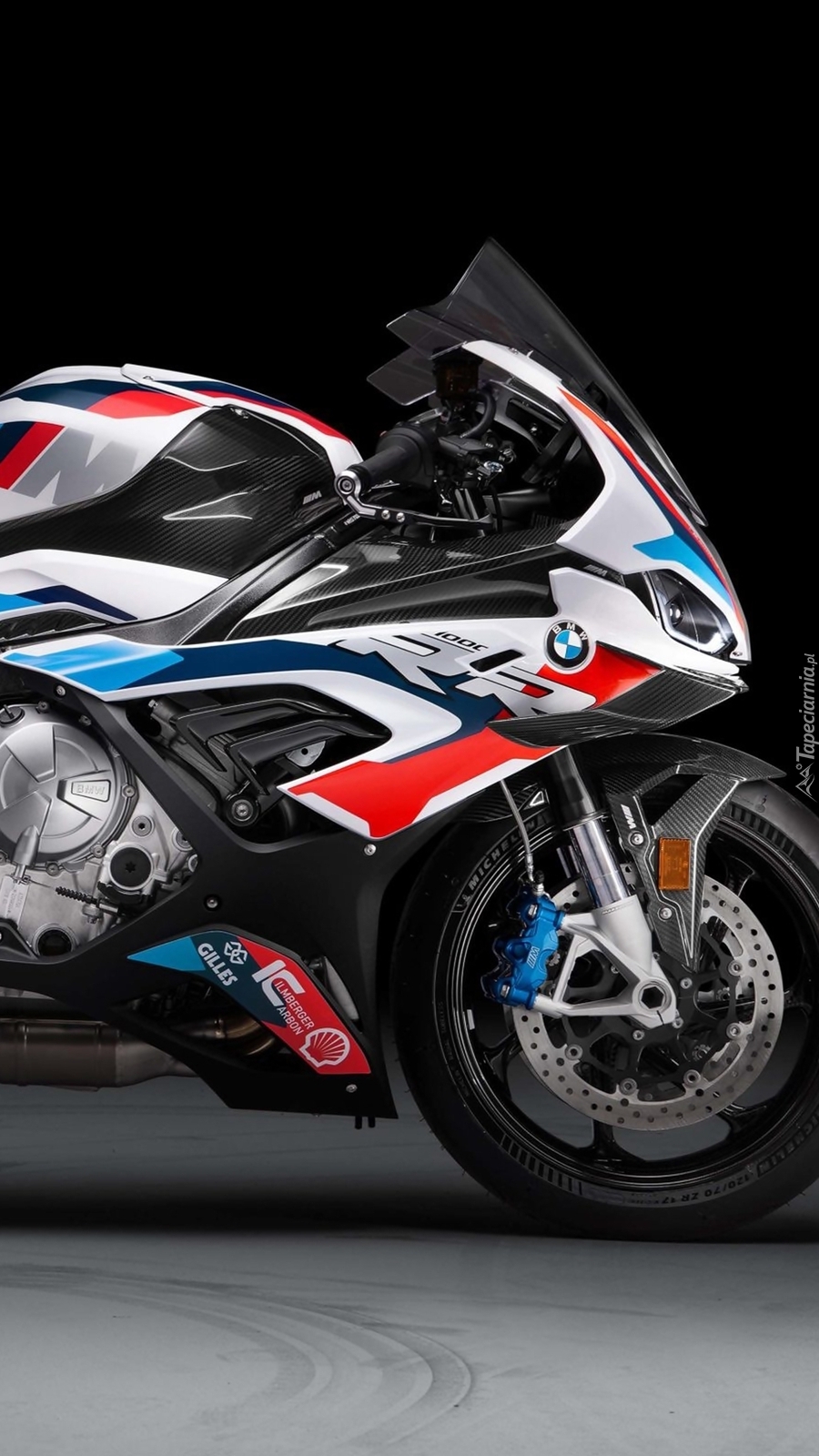 Motocykl BMW M 1000 RR bokiem