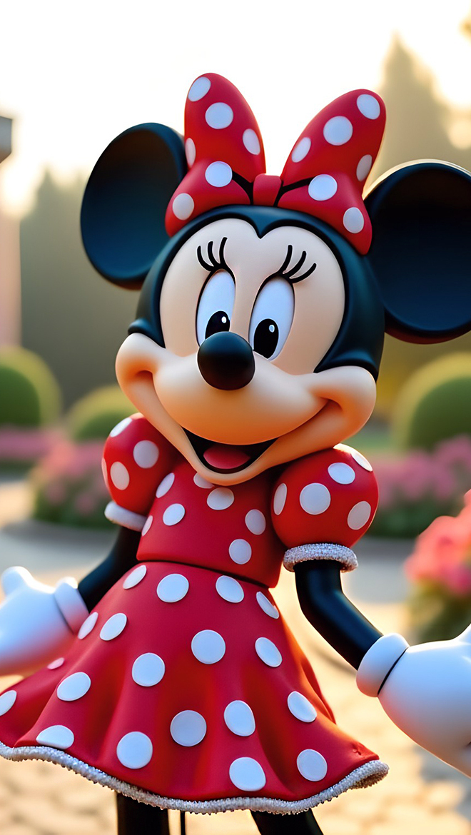 Myszka Minnie w czerwonej sukience