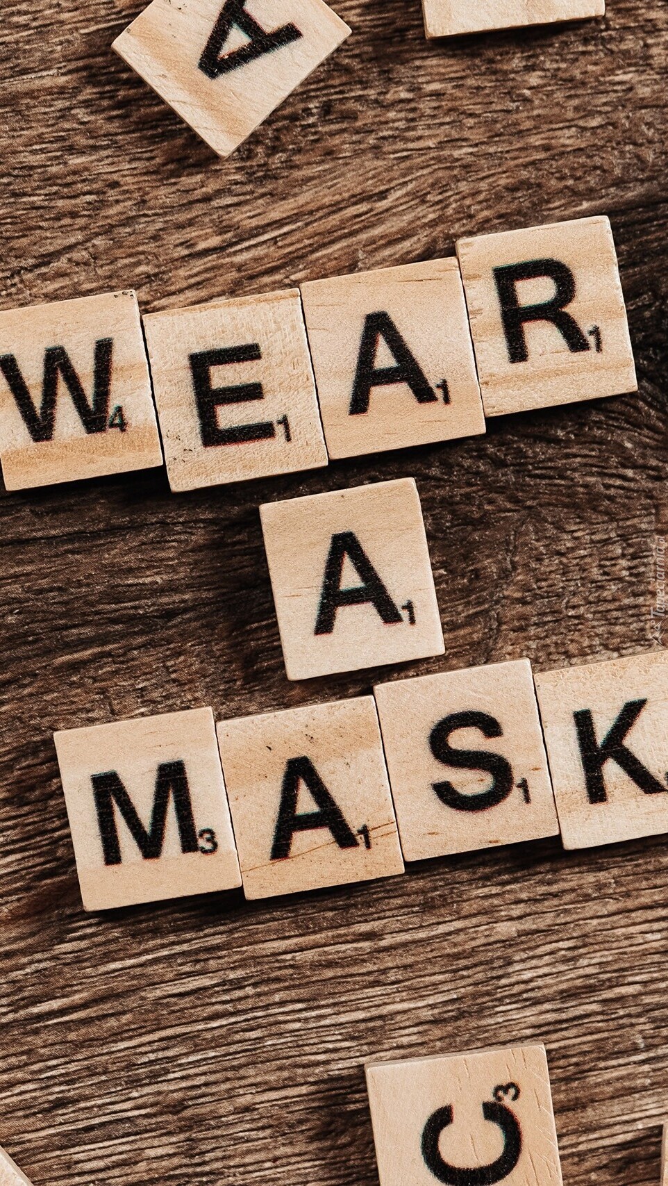 Napis Wear a mask