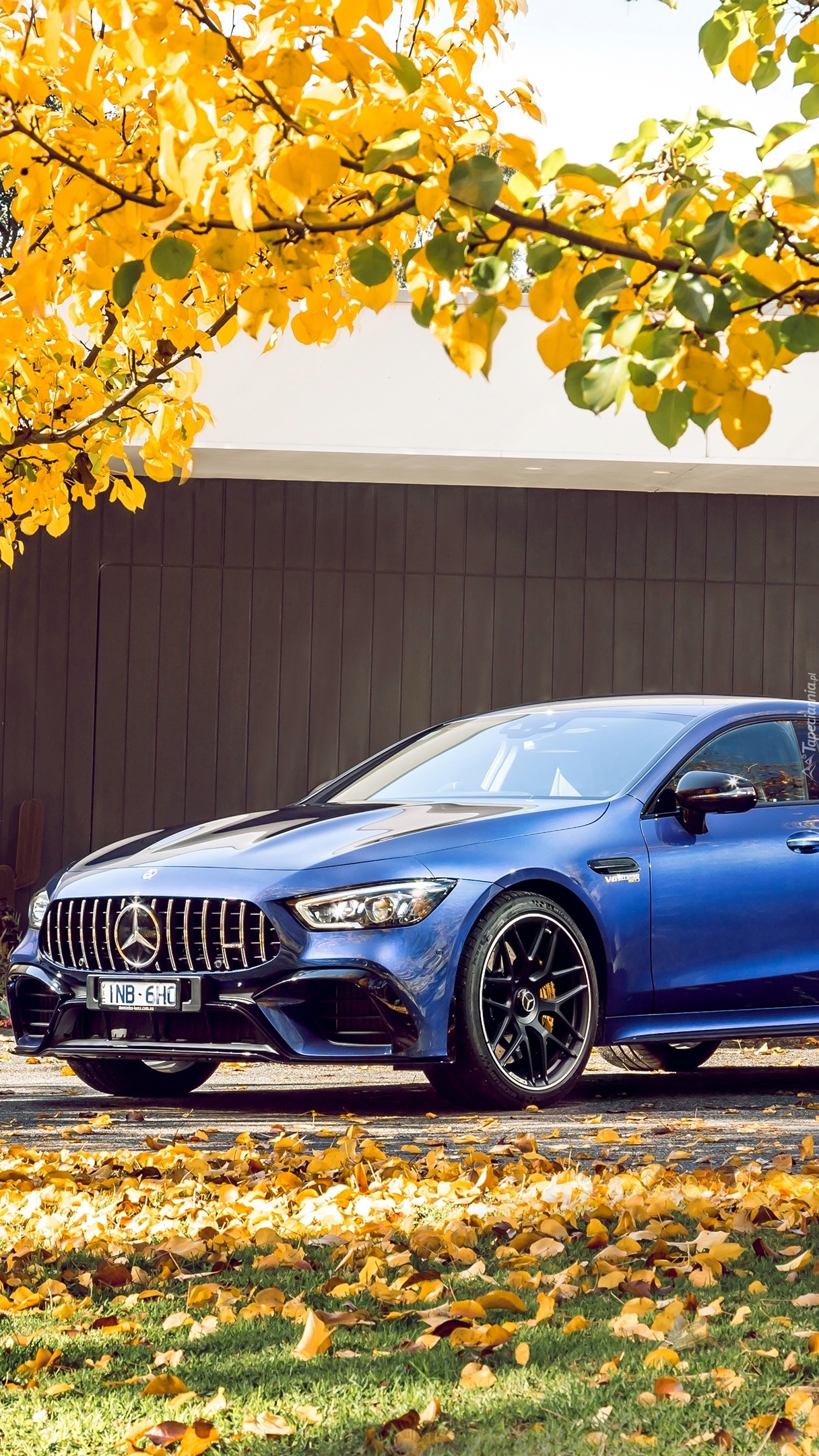 Niebieski Mercedes-AMG GT 63 S