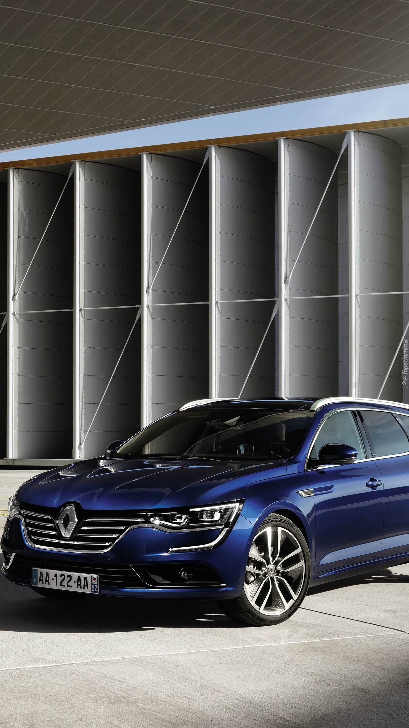 Niebieski Renault Talisman Grandtour