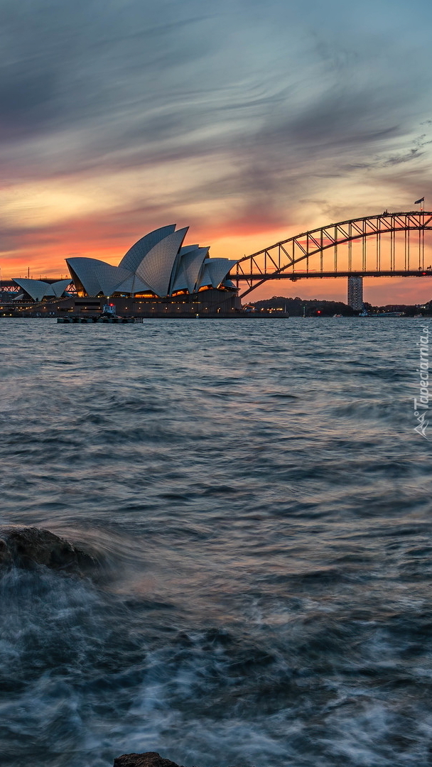 Opera i most Sydney Harbour w Sydney