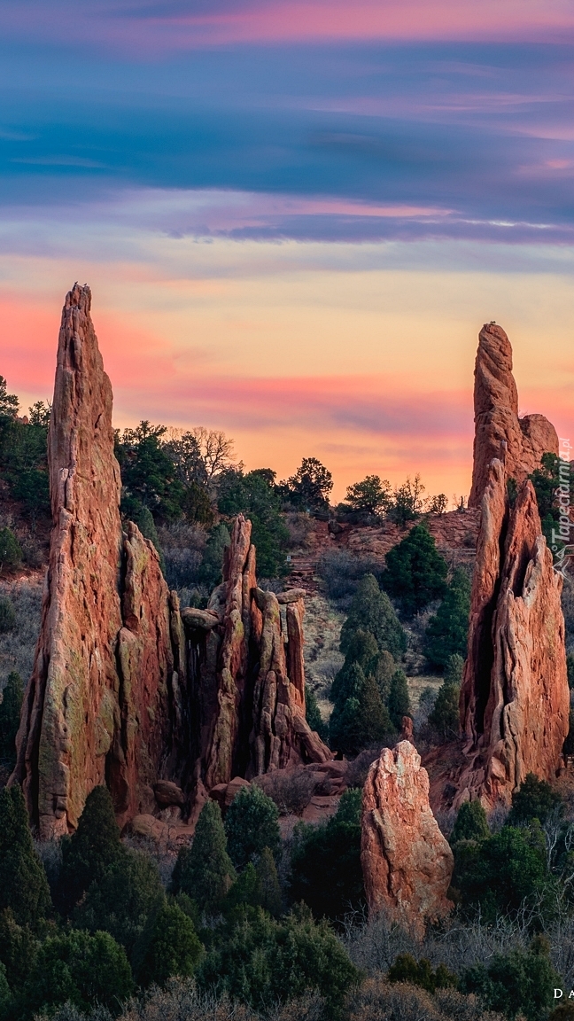 Park Garden of the Gods w Kolorado