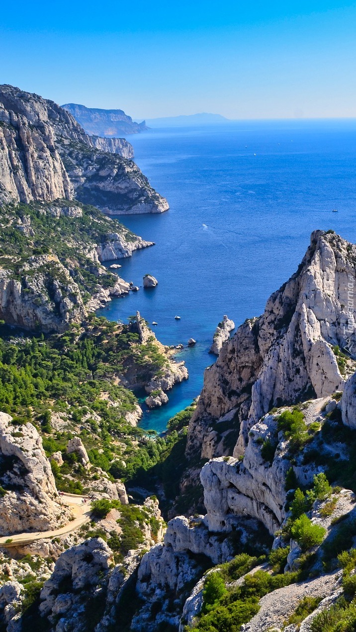 Park Narodowy Calanques na wybrzeżu Morza Śródziemnego