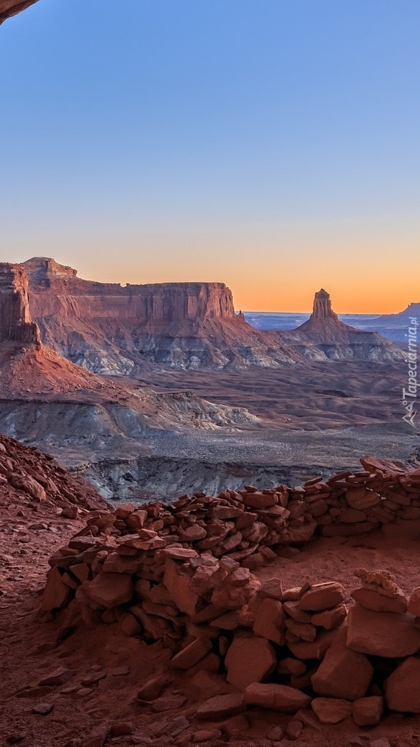 Park Narodowy Canyonlands i kamienny krąg False Kiva