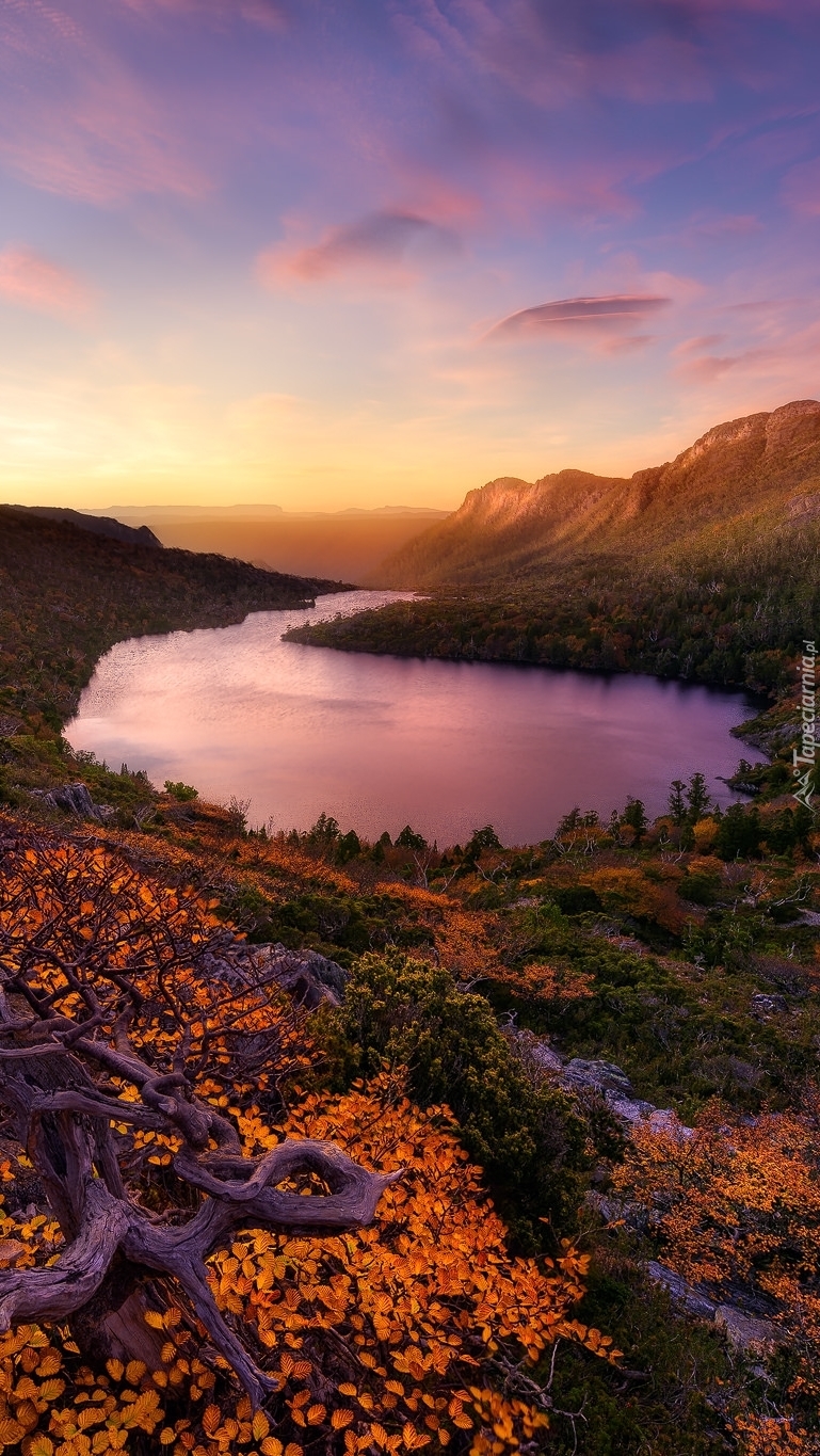 Park Narodowy Cradle Mountain-Lake St Clair z  Jeziorem Hansona