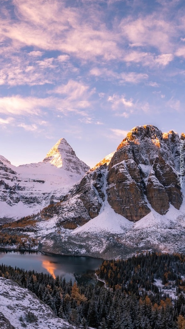 Park Prowincjonalny Mount Assiniboine zimową porą