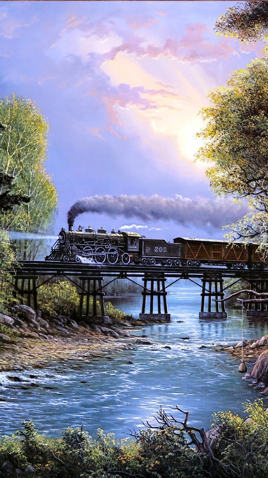 Pociąg na moście