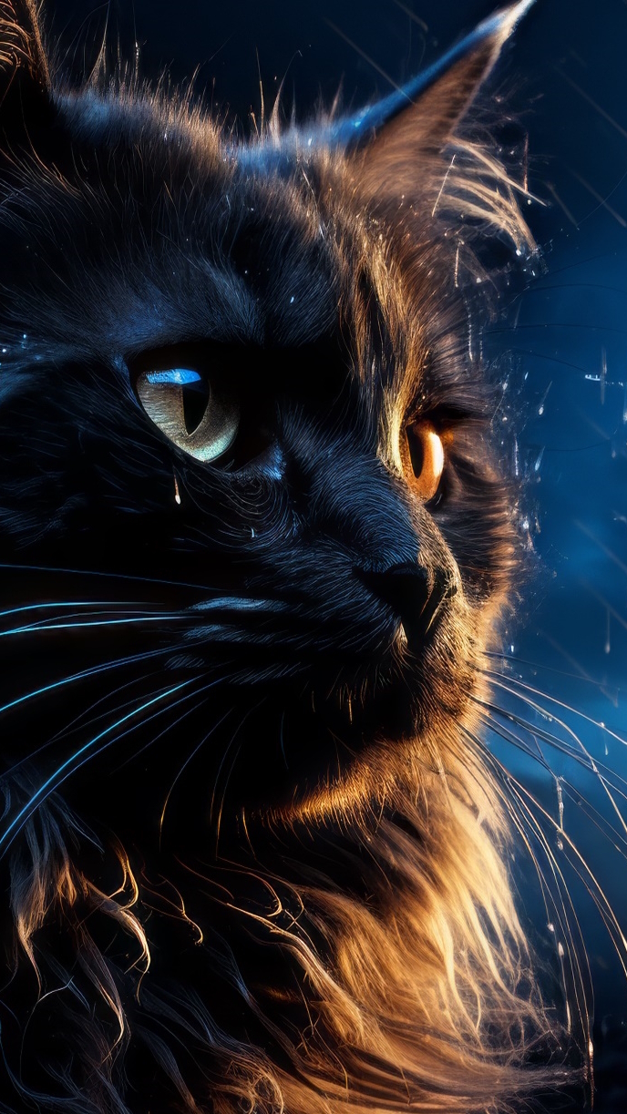 Profil czarnego kota