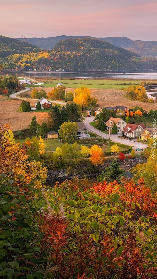 Prowincja Quebec jesienią