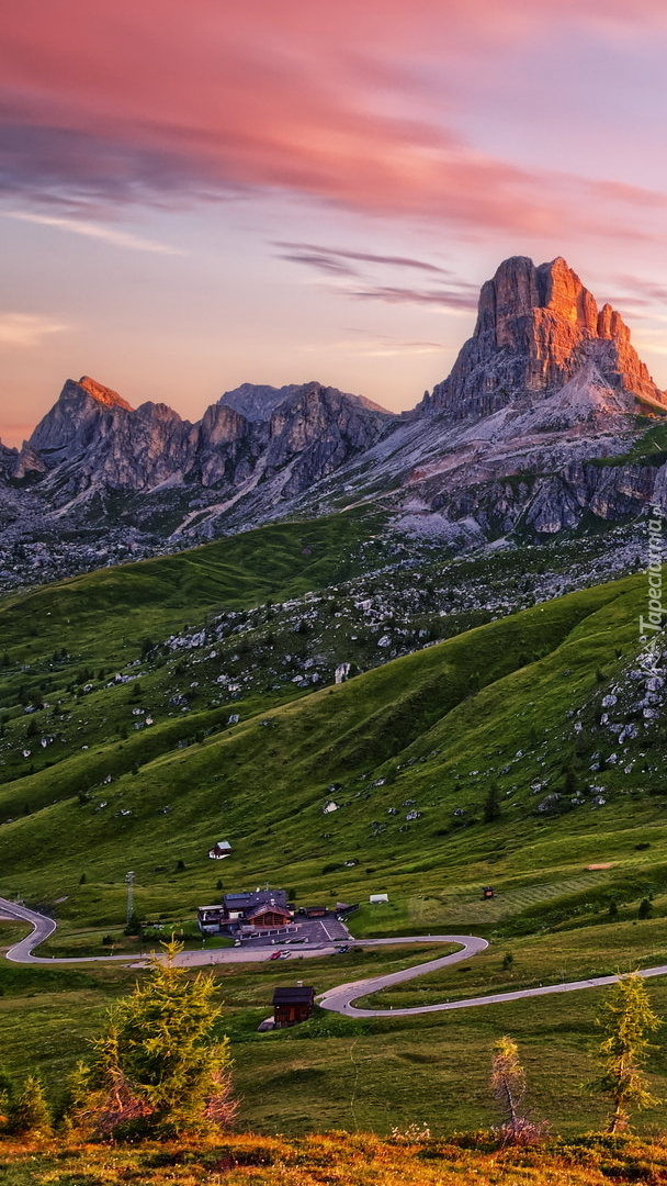 Przełęcz Giau Pass w Dolomitach