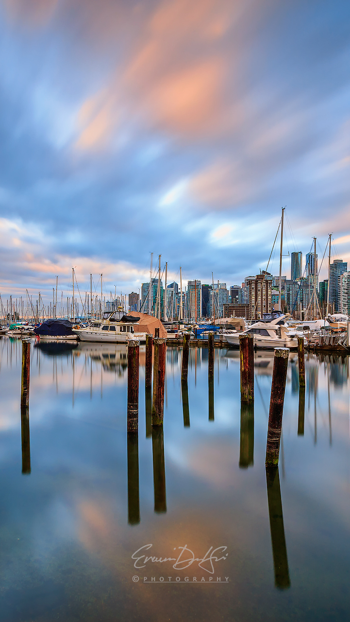 Przystań w Stanley Park Marina w Vancouver