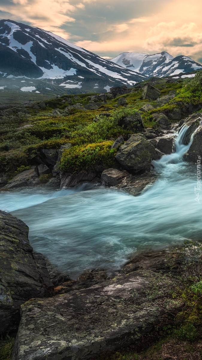 Rzeka i góry Jotunheimen