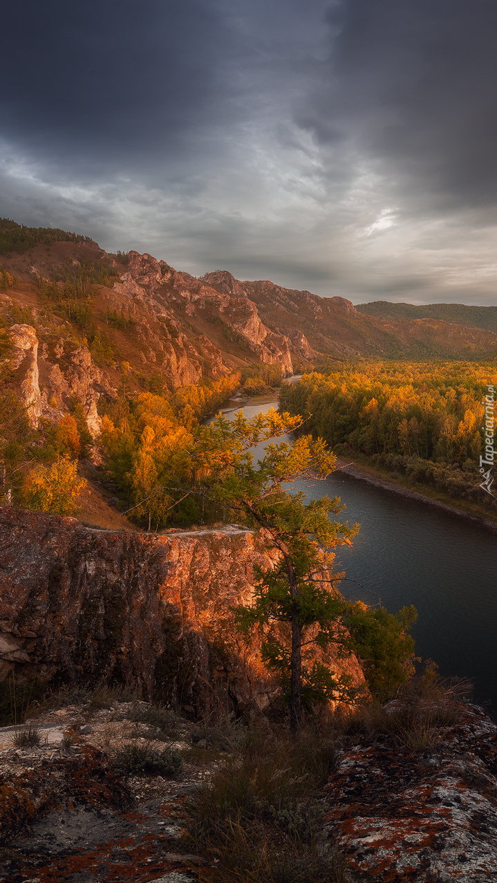 Rzeka Jenisej na Syberii