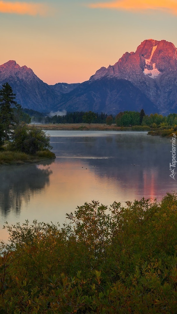 Rzeka Snake River i góry Teton Range