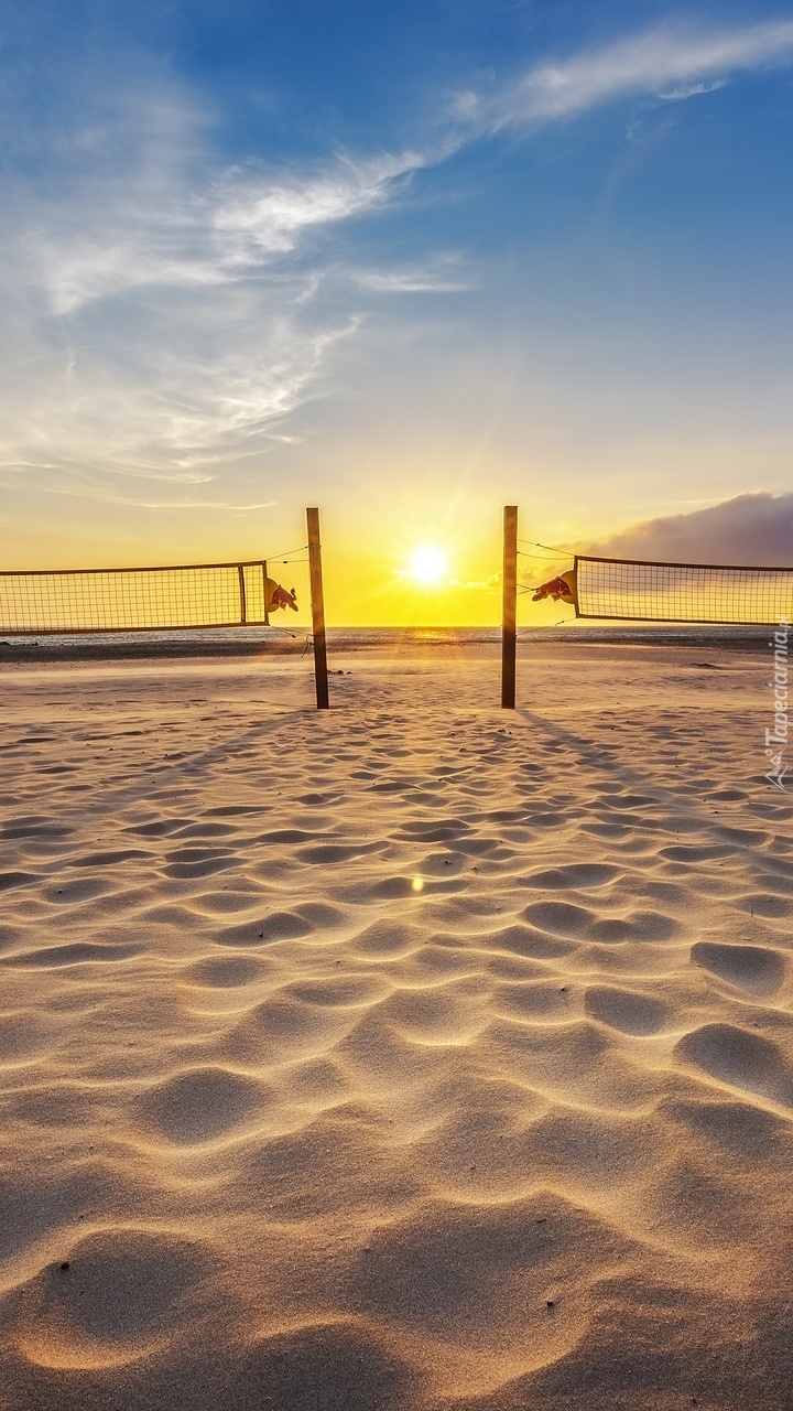 Siatki na plaży