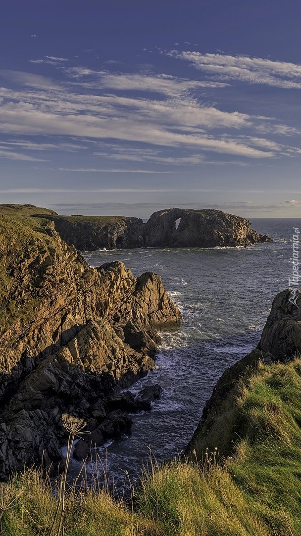 Skały na wybrzeżu Aberdeenshire