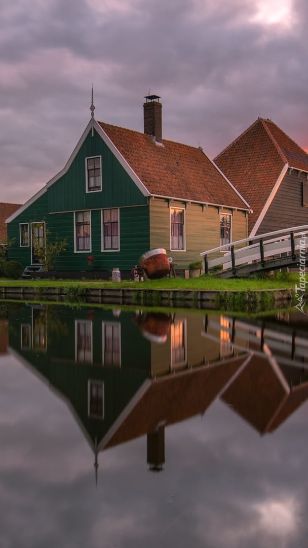 Skansen Zaanse Schans w Holandii