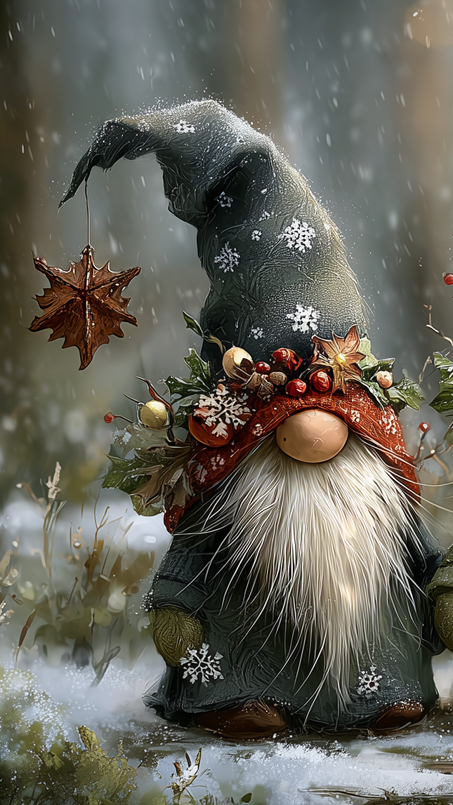 Skrzat z długą siwą brodą