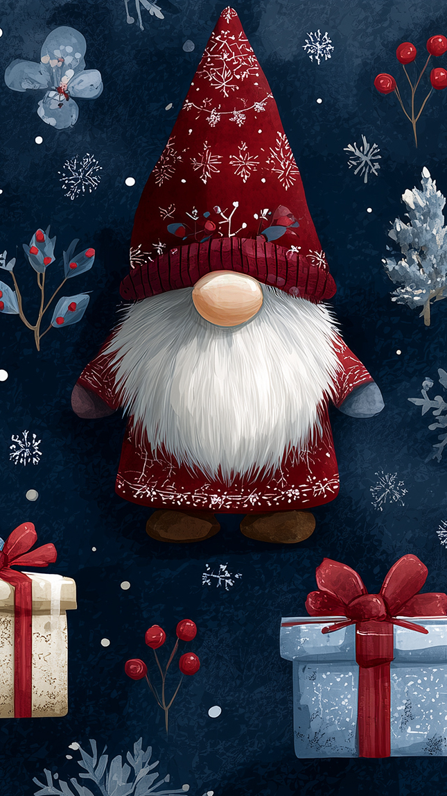 Skrzat z prezentami w grafice