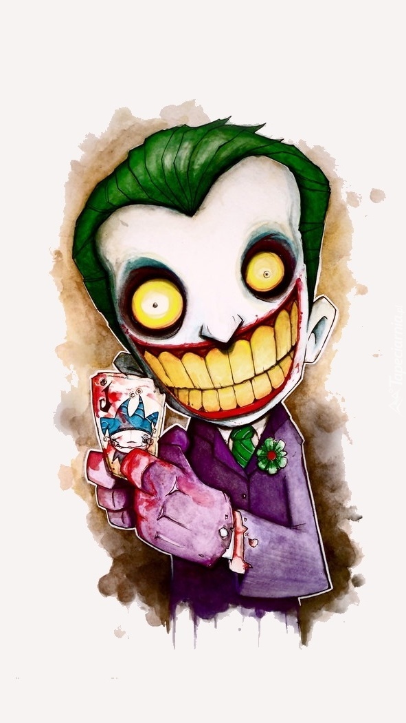 Śmiejący się mały Joker