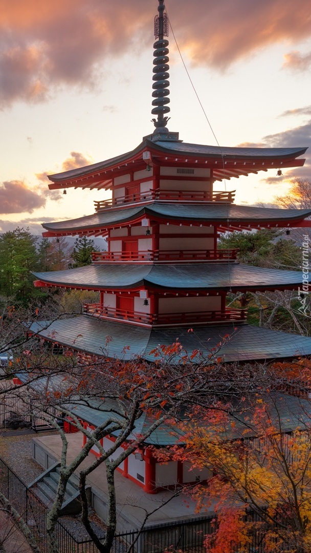 Świątynia Chureito Pagoda w Japonii