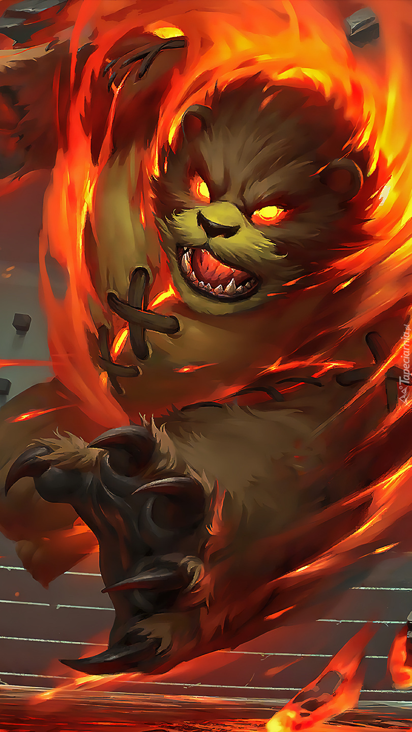 Tibbers z gry karcianej Legends of Runeterra