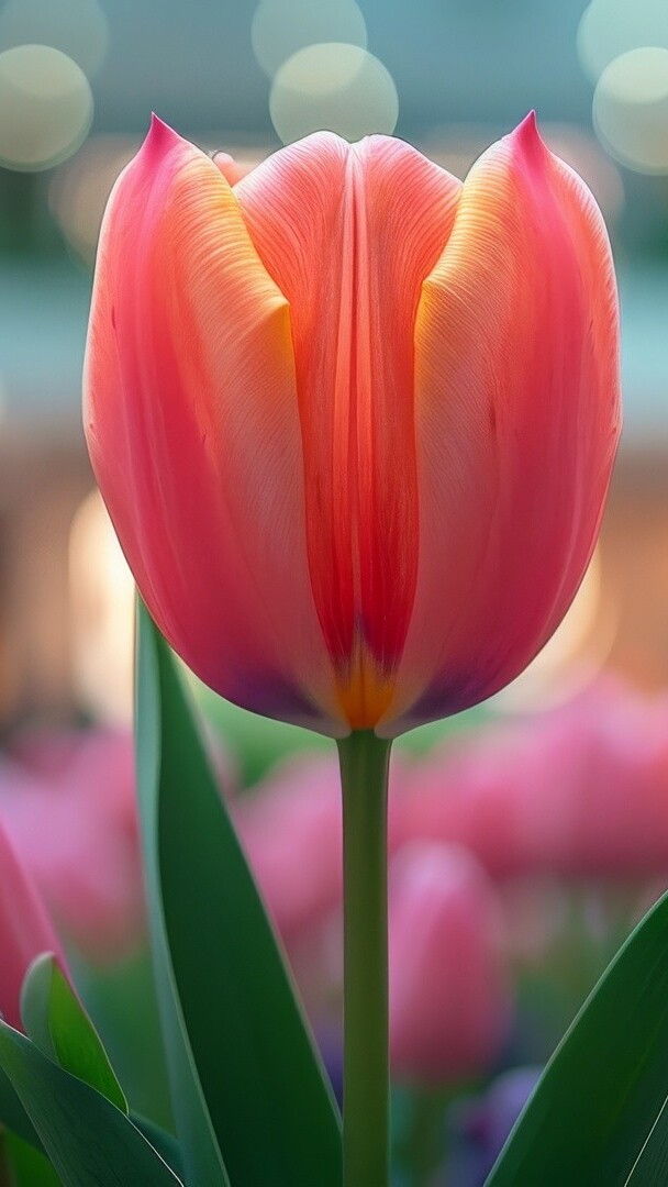 Tulipan czerwono-żółty