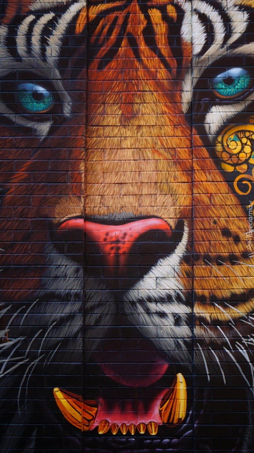 Tygrys w graffiti