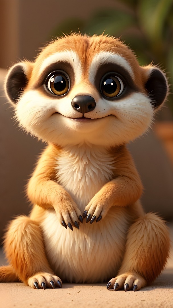 Uśmiechnięta surykatka