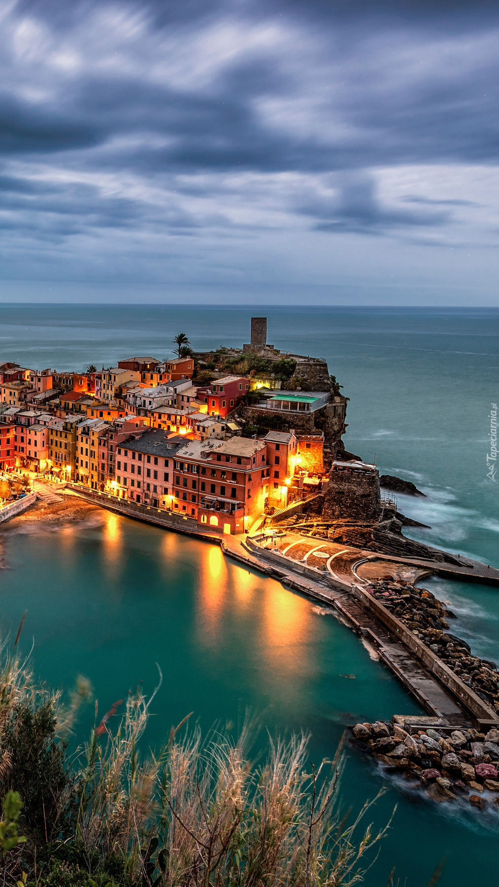 Vernazza wieczorową porą