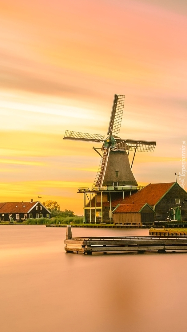Wiatrak nad rzeką Zaan